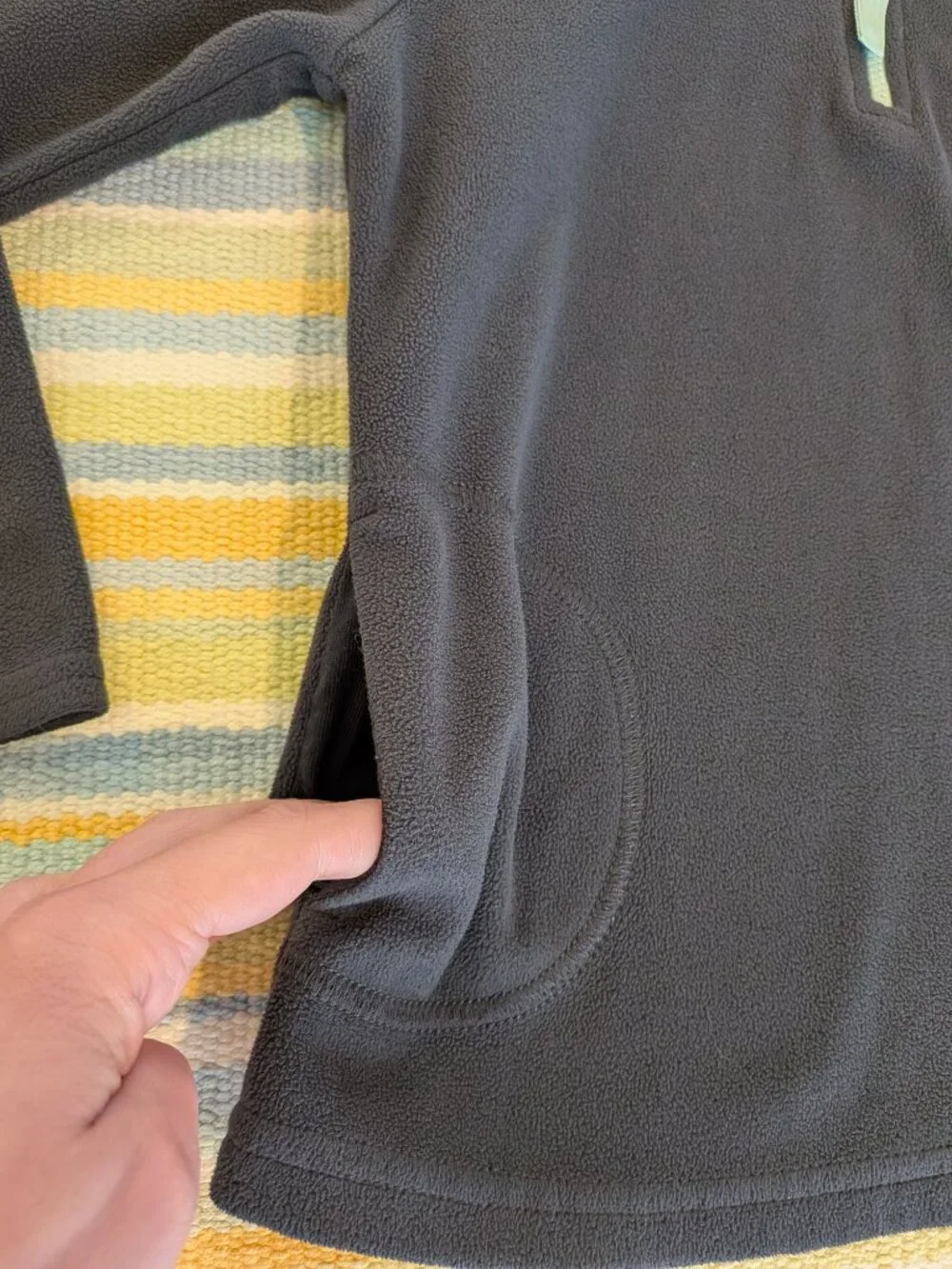 Girl's Carter's Charcoal Gray Fleece Pullover Size 6